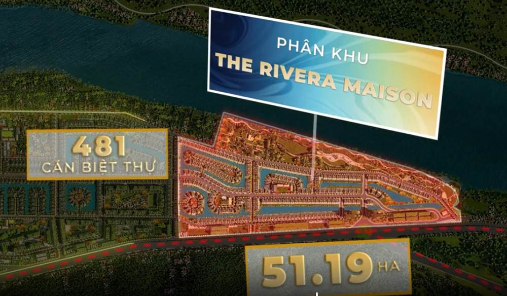 Tổng thể mặt bằng phân khu The Rivera Maison