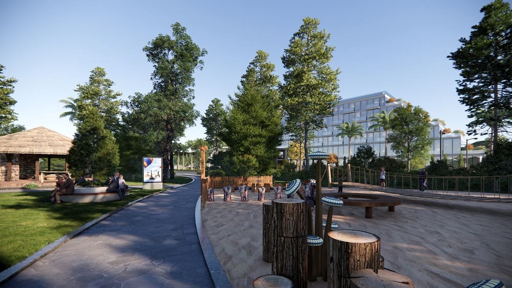 Khu vườn nghệ thuật thư giãn và giải trí