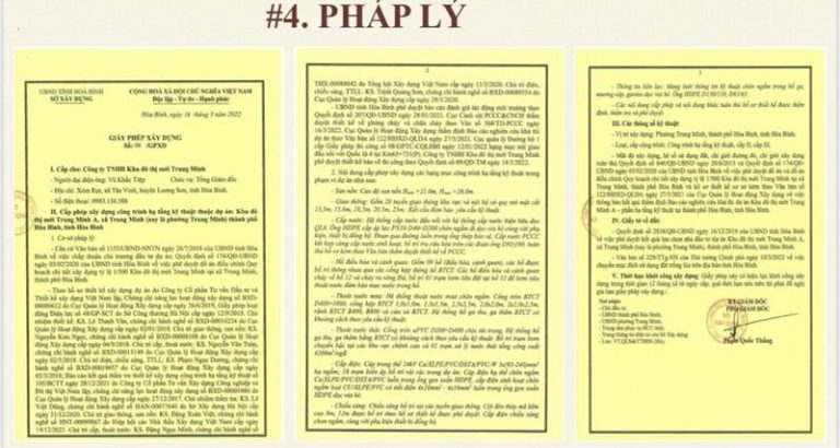 Dự án hoàn thiện giấy phép xây dựng theo quy định