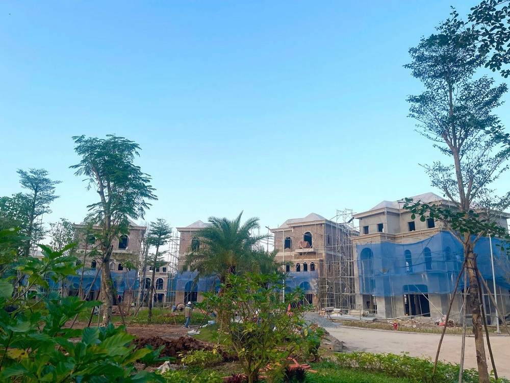 Tiến độ Dasong Village sản phẩm biệt thự