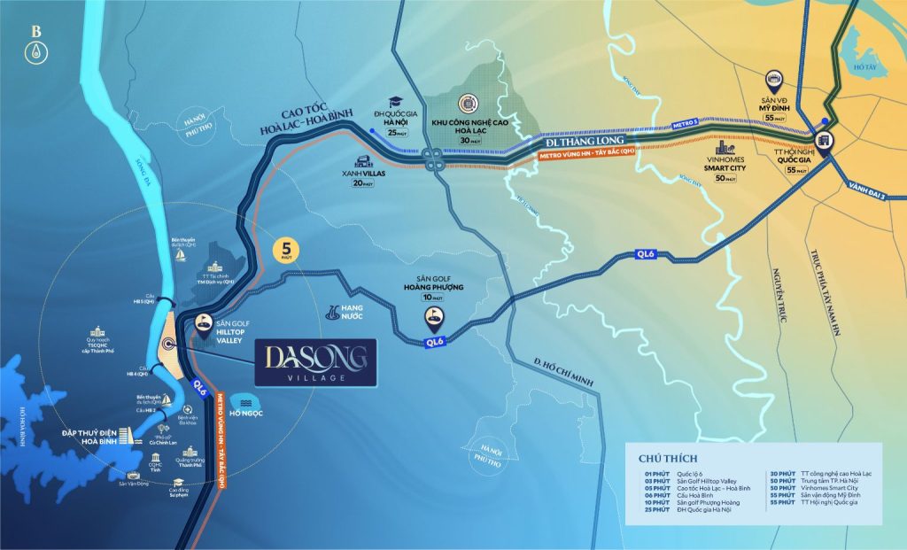 Vị trí Dasong Village trên bản đồ khu Tây Bắc